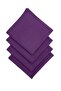 4 Pieces Purple Color Fabric Serving-Presentation Napkin 1st Quality Duck Linen Fabric (DARK-FREE FABRIC)