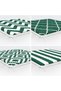 Set of 4 Dark Green Geometric Drawings Special Design Digital Printed Zippered Chair Cushions - 5