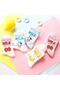 5 Pairs Women's Multicolored Milk Written Patterned Washable College Tennis Socks - 6