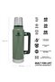 Classic Vacuum Stainless Steel Thermos 1.4 LT The Legendary Classic Bottle 1.4L - Hammertone - 3