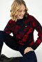 Women's Navy Blue Crew Neck Sweater