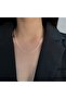 Bright Glitter Sparkle Silver Color Clavicle Chain Choker Necklace - 2