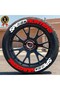 Dual Color Tire Lettering Speedhunters 2.5 cm Original Product 4 Pieces + Adhesive Glue