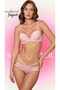 Women's Powder Pink Lingerie Set with Padding and Support, Cross-Strap Detail - 2