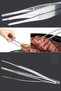 Lux Masterchef Practical Tweezers Tongs Cooking Tweezers Steel Tongs 30 Cm| Professional Chef Presentation Tweezers - 7