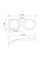 Monica Unisex Large Round Sunglasses Black - 5