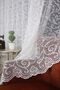 Shawl Knitted Tulle Curtain, (1/3) Closely Pleated, - 3