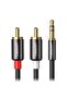 2 Rca 3.5mm Aux Audio Cable 1 Meter