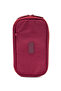 01110 Claret Red Crinkle Fabric Waterproof Organizer Pen Compartment Pen Holder Pencil Box - 5