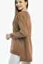 V-neck Long T Sleeve Back Long Front Short Slit Loose Cut Seasonal Basic Loose Knitwear Sweater - 3