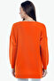 V-neck Long T Sleeve Back Long Front Short Slit Loose Cut Seasonal Basic Loose Knitwear Sweater - 2