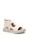 Women's Genuine Leather Summer Comfortable Lightweight Casual Sandals Beige 281Za20755 - 3