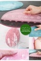 Suction Cup Bath Loofah Back Cleaner Brush Massage Mat - 3