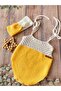 Hand Knitted Yellow Strap Baby Girl Salopet Set - 2