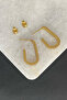 Unisex 316l Surgical Steel Hook Gold Hoop Earrings - 3