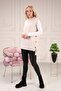 Women's Button Detailed Casual Ecru Sweater - 5