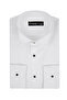 Slim Fit White Plain Tuxedo Shirt - 5
