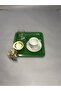 Stainless Steel Square 6-Piece Green Coffee, Tea, Decorative Presentation Serving Tray with Luxury Butterfly Accessories - 4