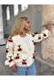HAND KNITTED CHERRY WOMEN'S Cardigan - 2