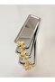 3-Piece Luxury Stainless Steel Butterfly Silver Baton Serving, Tea, Coffee, Treat and Presentation Tray