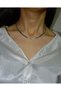 Steel Necklace Flat Chain Italian Silver Color - 2
