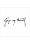Gazi Mustafa Kemal Signature Sticker 30x15 Cm White