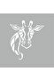Giraffe Sticker 20x20 Cm White