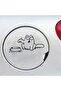 ملصق سيارة على شكل قطة في انتظار التغذية مقاس 16x8 سم باللون الأسود - 2