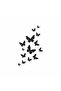 Flying Butterflies Car Sticker 13x21 Cm Black