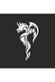 Dragon Sticker 20X20 cm White - 3