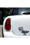 Dinosaur Fossil Car Sticker 15x11 Cm Black - 2