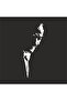 Ataturk Silhouette Sticker 25x10 Cm White