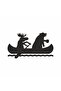 Canoe Car Sticker 18x10 Cm Black