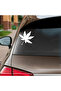 6 Leafy Leaf Car Sticker 15x15 Cm White - 2