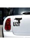 Black Uzi Car Sticker - 16X16 cm - 2