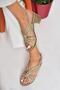 P555450103 Mink Genuine Leather Thick Heeled Women's Shoes - 2