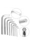 9 Piece Steel Allen Set Short Flat Corner Allen Key Set 1.5mm-8mm Allen Set Allen Key - 2