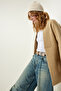Women's Biscuit Pocket Thick Textured Knitwear Cardigan PF00063 - 4