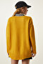 Women's Mustard Oversize Knit Sweater PN00054 - 4