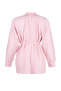 Dusty Rose Belted Woven Seersucker Plaid Tunic TCTSS24UK00014 - 8