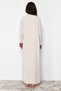 Stone Color Block Aerobin Ferace/Abaya & Dress 2-Piece Woven Set TCTSS24US00033 - 5