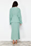 Khaki Tie-Detail Woven Aerobin Co-Ord Set TCTSS24US00012 - 5