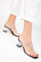 Black Women's Classic Heeled Shoes 18830 - 4
