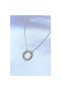 Toptanbulurum 316L Steel Silver Color Zircon Stone Gold Detail Xoxo Women's Necklace - Bj-Bko7459 - 2