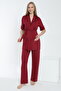 Pregnant and Maternity Pajamas Set with Front Tie Collar - 2
