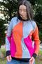 Women's Asymmetry Patterned Knitwear Tunic Sweater (SIZE S,M,L COMPATIBLE) - 3