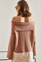 Women's Dark Powder Degaje Collar Sweater 40981004 - 3