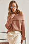 Women's Dark Powder Degaje Collar Sweater 40981004 - 6