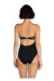 Black Drop Patterned Swimsuit - 2