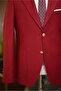 Men's Premium Suit Mono Collar Pleated Pants Italian Style Slim Fit Jacket Trousers - 6